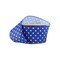 LaRibbons 2 1/2" Wired Ribbon | Blue w/ Multi White Stars | 10 Yard Spool